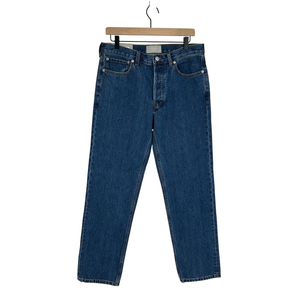 Everlane The Everybody Jean Blue Organic Cotton Straight Leg Unisex E5 Short NWT